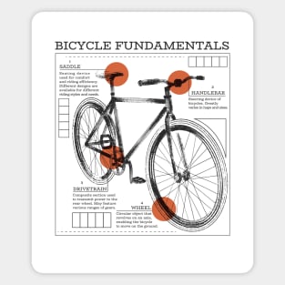 Bicycle Transport Infographic Magnet